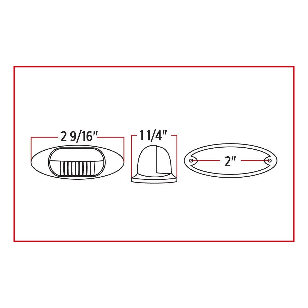 Trux, Trux LED Plate Light in Chromed Steel