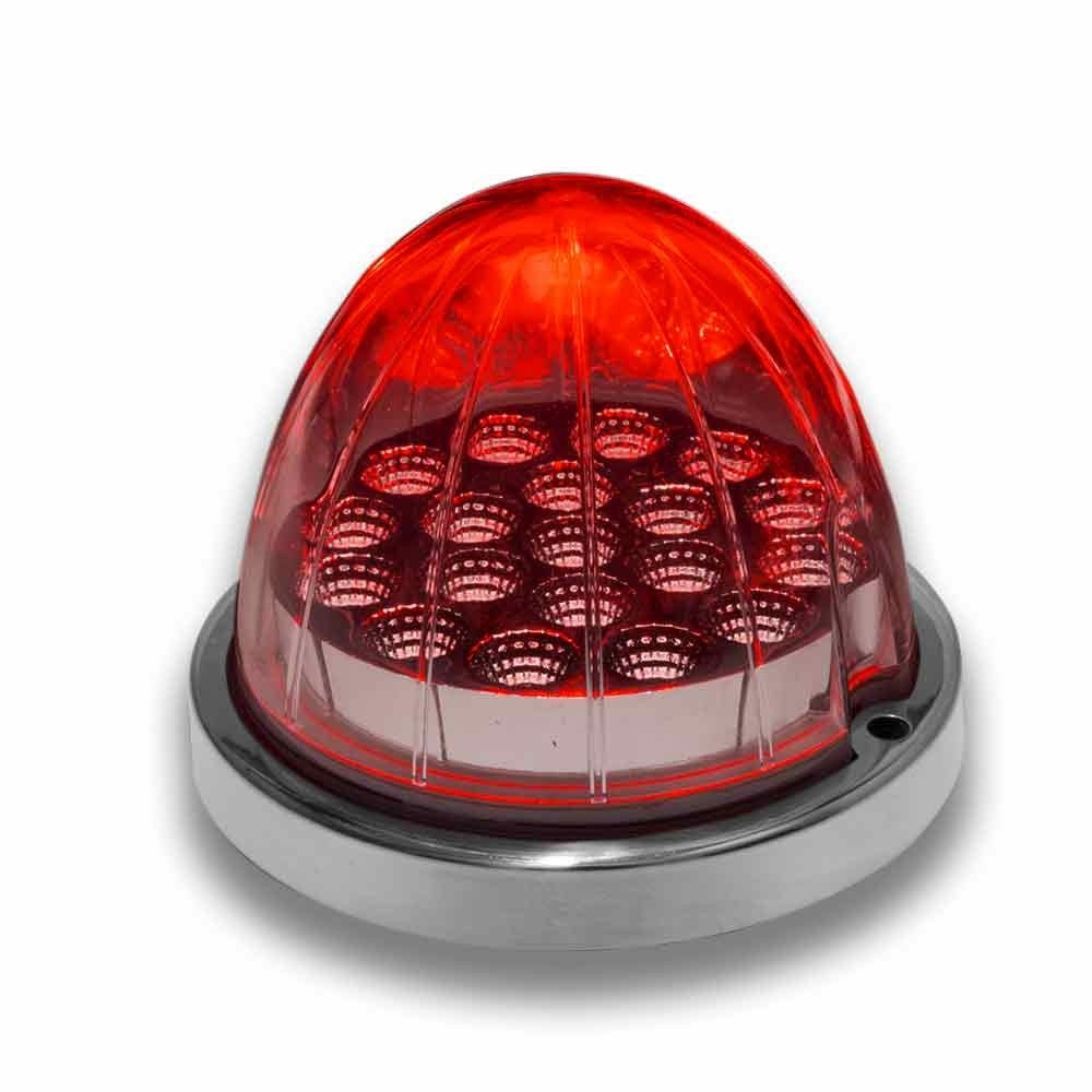 Trux, Trux - Red Clearance & Marker to White Auxiliary Watermelon LED Light - 19 Diodes