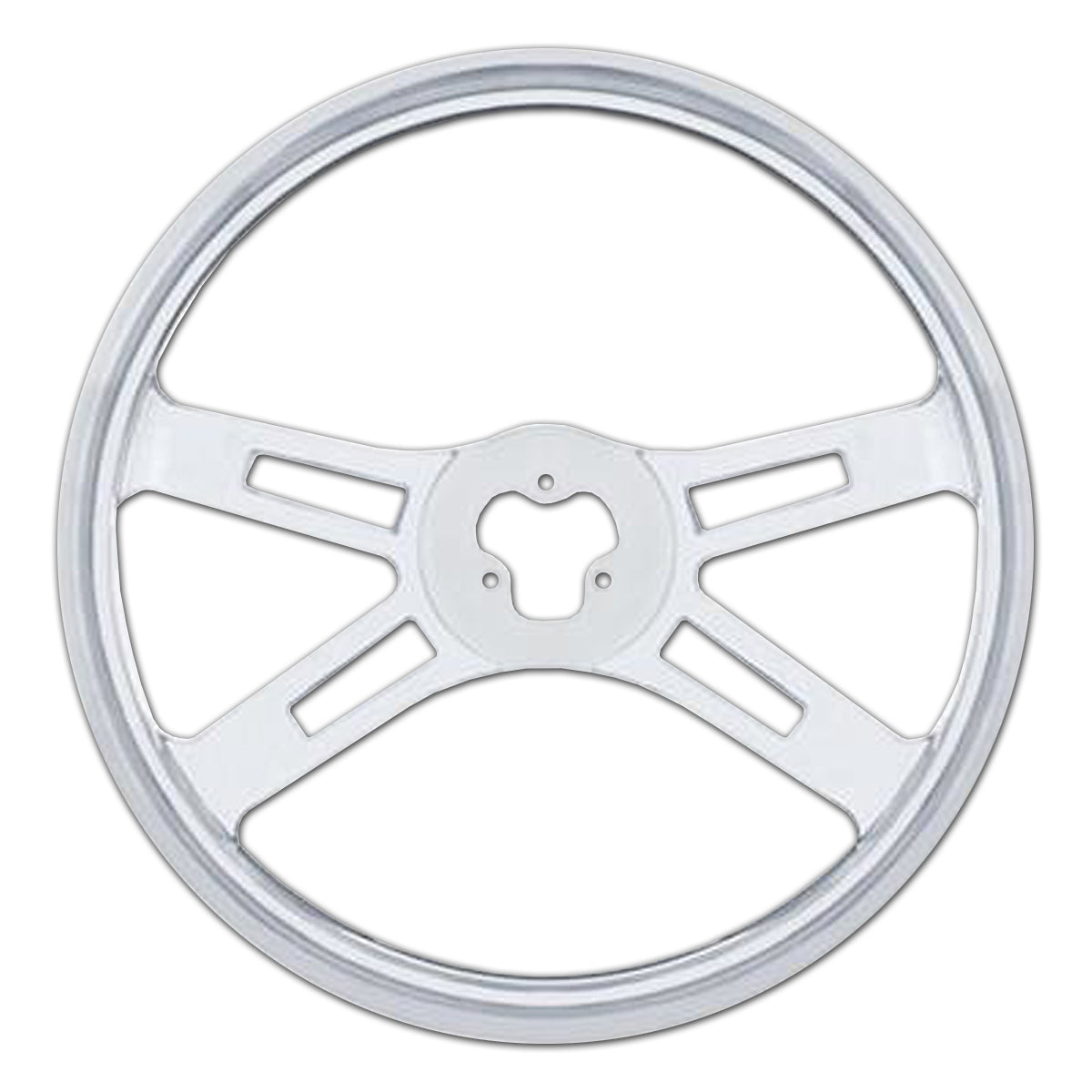 United Pacific, United Pacific - 18" Stainless Steel 4 Spoke Steering Wheel