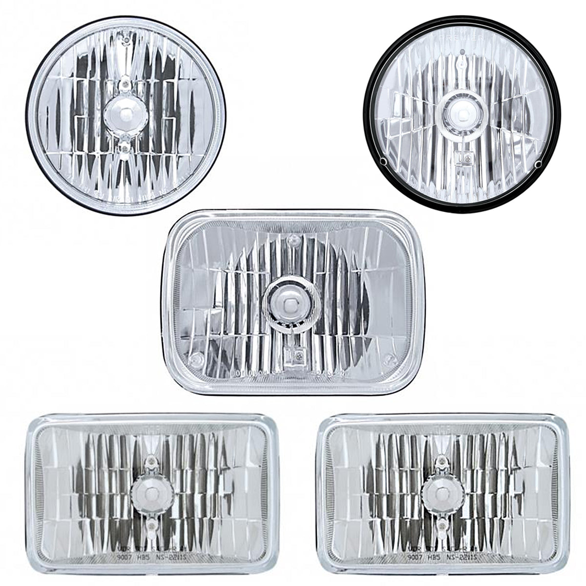 United Pacific, United Pacific "Crystal" Head Lights (various sizes)