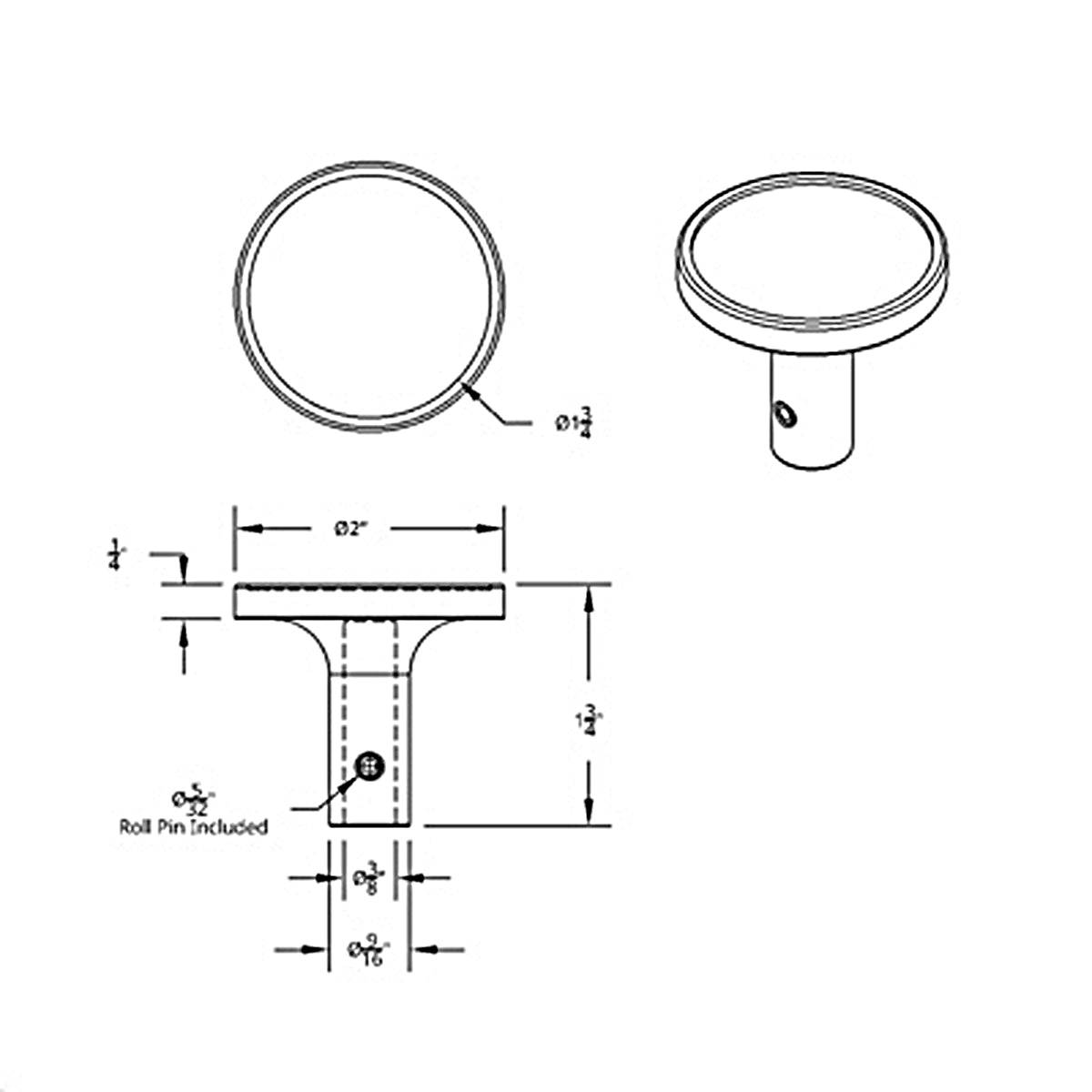 United Pacific, United Pacific - Red "Tractor" Long Air Valve Aluminum Knob