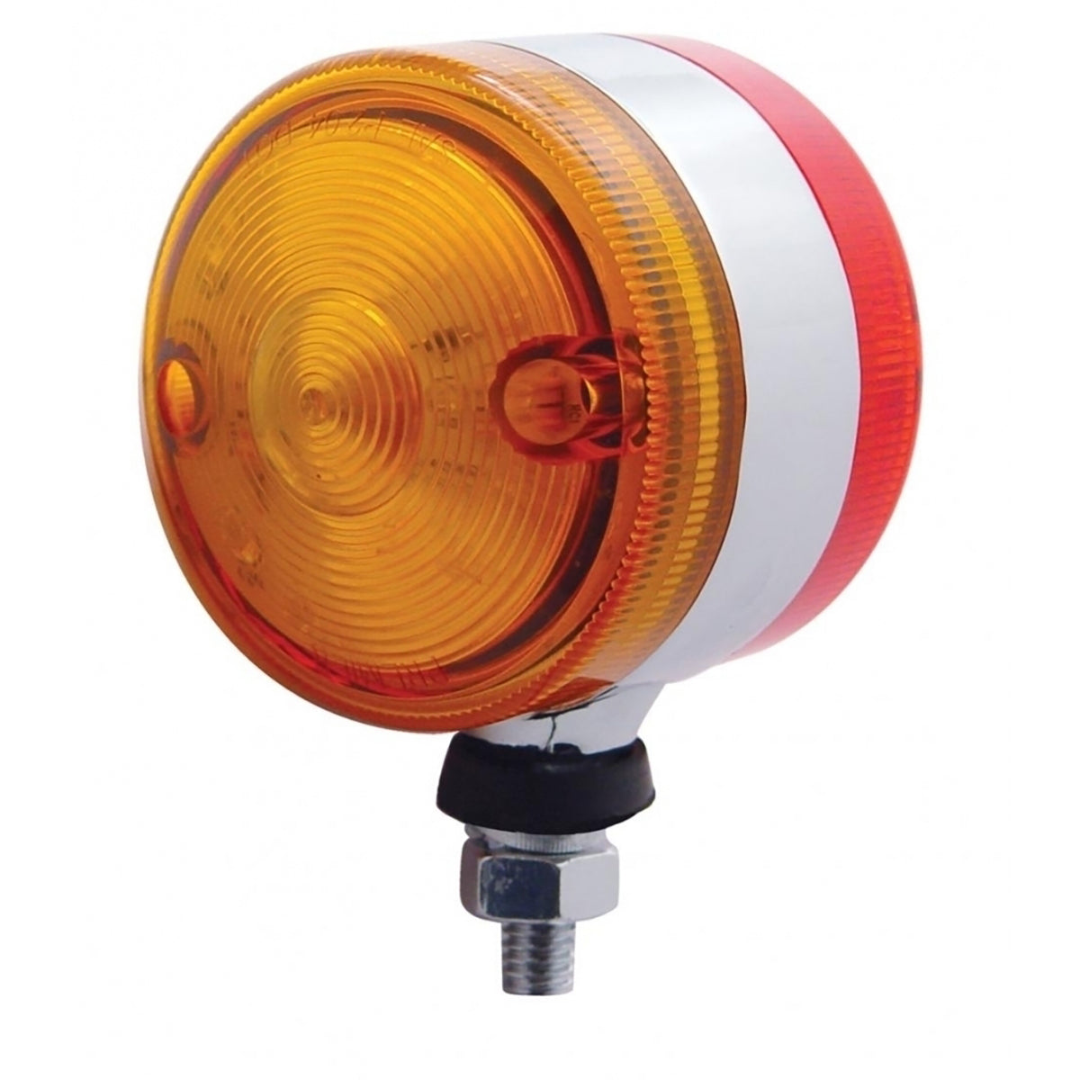 United Pacific, United Pacific Red/Amber 3" Round Double Face Dual Function Light