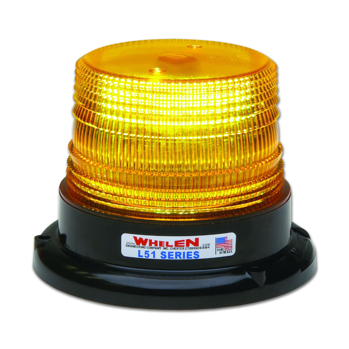 Whelen, Whelen - L51 Series Beacon Lights - Permanent or Magnetic Mount (Amber)