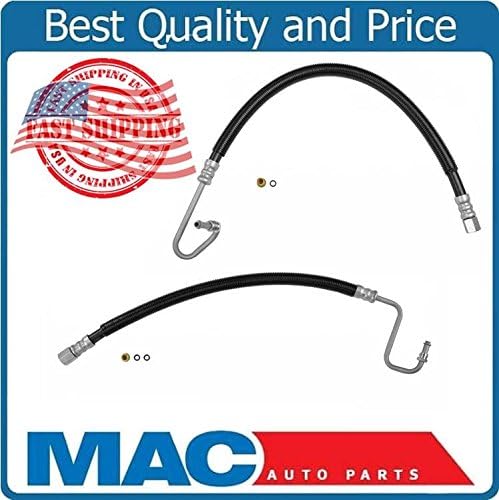 BRAND, CATEGORY, MAC, PRESSURE HOSES, (2) Power Steering Pressure Hose Replacement Part for 97-02 Ram Pick Up 2500 With Hydroboost