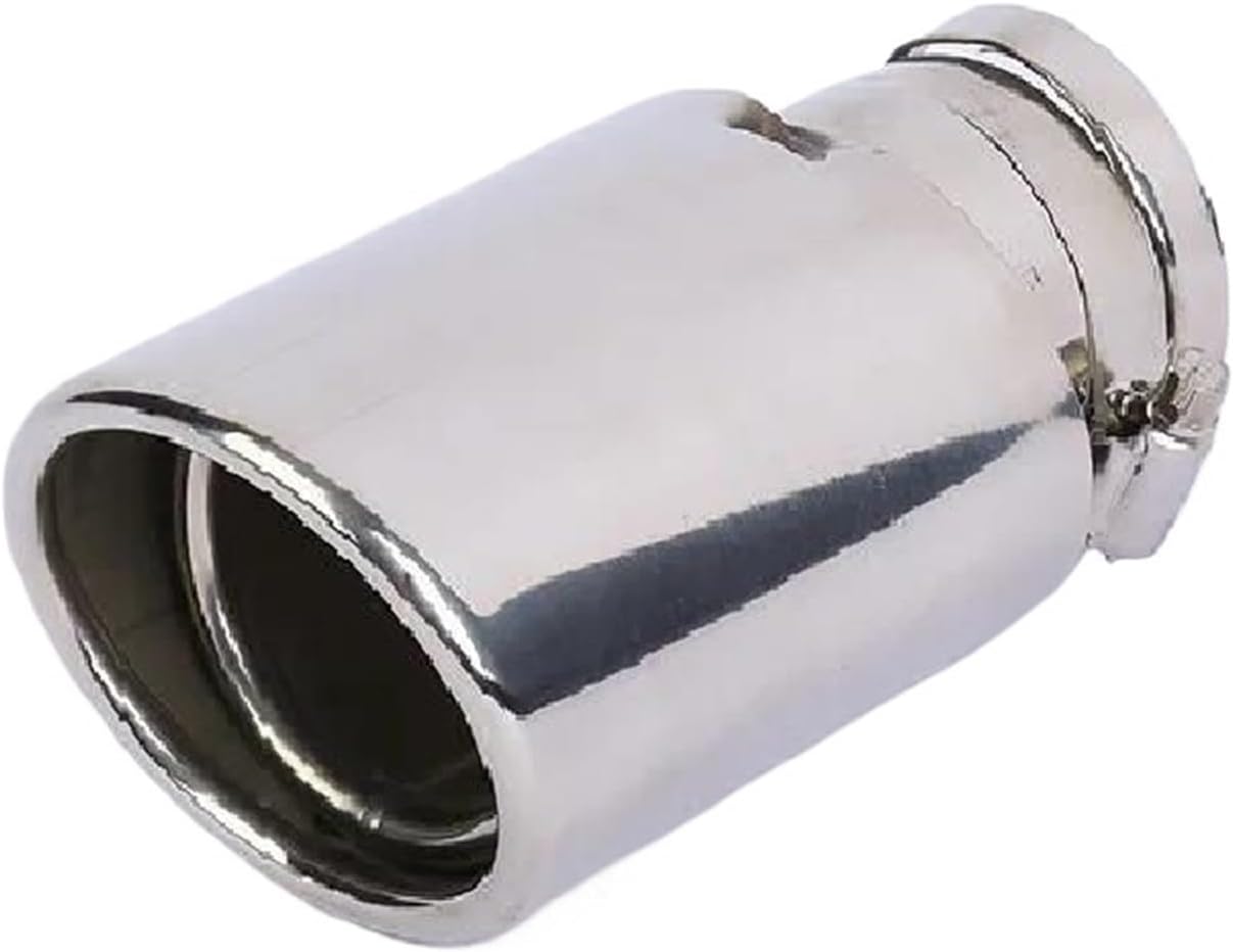 BRAND, CATEGORY, MUFFLERS, XIYYANUS, Car Exhaust Muffler Tail Pipe, Car Rear Exhaust Pipe 1Pcs Stainless Steel Car Rear Round Exhaust Pipe Tail Throat Muffler Tip Accessories Tail Throat Pipe